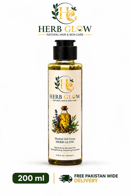 Herb Glow Herbal Hair Oil – 100% Natural | Hair Growth & Strength