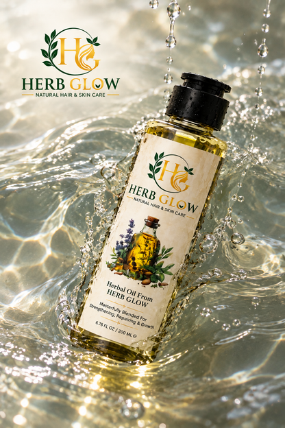 Herb Glow Herbal Hair Oil – 100% Natural | Hair Growth & Strength