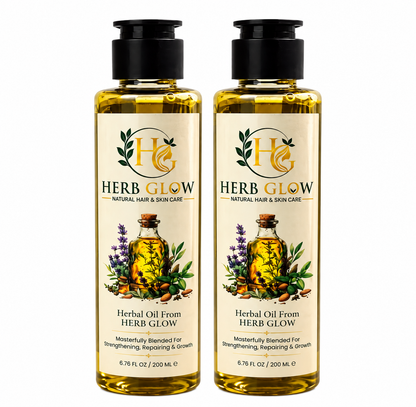 Herb Glow Herbal Hair Oil – 100% Natural | Hair Growth & Strength